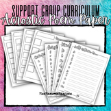 Acrostic Poem Craft with Curriculum and Blank Pages