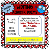 Acrostic Poem Digital Writing Lesson | Distance Learning