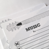 Acrostic Poems: Music Themed Writing Paper - FREEBIE