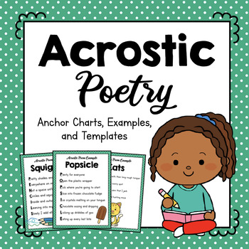 Acrostic Poetry | Anchor Charts, Examples, and Templates | Writing Poems