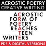 Acrostic Poetry for Teens, Creative Writing, Poetry Creati