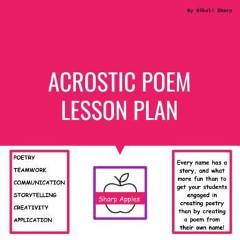 Preview of Acrostic Story Poem Unit
