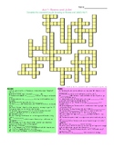 Act 1- Romeo and Juliet- Crossword Puzzle