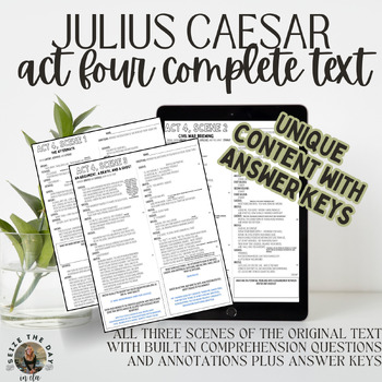 Preview of Act 4: Julius Caesar