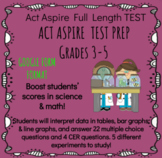 Act Aspire Science Test Prep Grades 3-5 Full Length Test #2