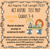Act Aspire Science Test Prep Grades 3 and 4 Full Length Test #1