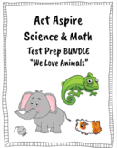 Act Aspire Science Test Prep:  We Love Animals Bundle Grades 3-5
