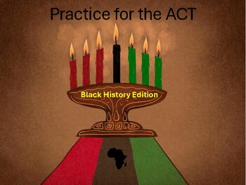 Preview of Act Practice Grammar Black History Edition
