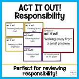 Act it Out Responsibility Character Trait Game