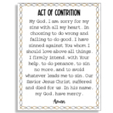 Act of Contrition Prayer Poster
