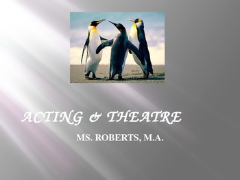Preview of Acting and Theatre
