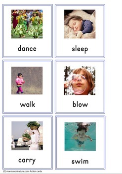 Action Cards For Toddlers - Inspired By Montessori by Montessori Nature