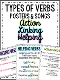 Action Helping Linking Verbs Posters and Songs