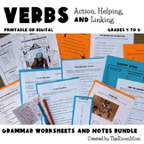 Main Action Verbs, Linking Verbs, and Helping Verbs Gramma