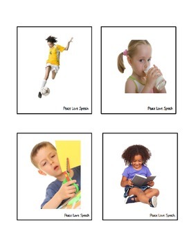Preview of Action Picture Cards - Verbs