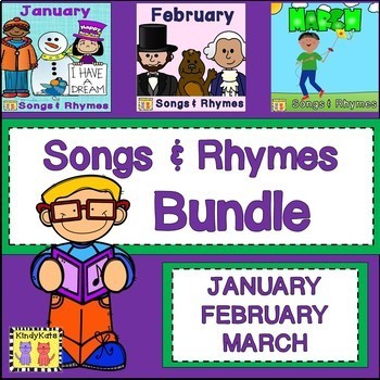 Preview of Songs and Rhymes BUNDLE: January, February, March