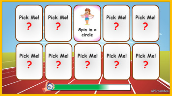 Preview of Action Time! Interactive Classroom Card Game