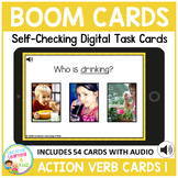 Action Verb Cards 1 Boom Cards for Distance Learning