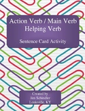 Action Verb, Main Verb, Helping Verb Identification Cards