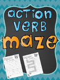 Action Verb Maze and Verb Sort