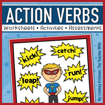 Preview of Teaching Action Verbs: Activities, Assessments, and Worksheets