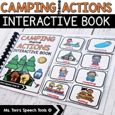 Summer Action Verbs Adapted Book Camping Theme | Vocabular