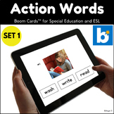 Action Words BOOM CARDS™ Special Education ESL Digital Res