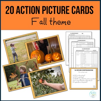 Preview of FALL SPEECH THERAPY ACTIVITIES Action Verbs