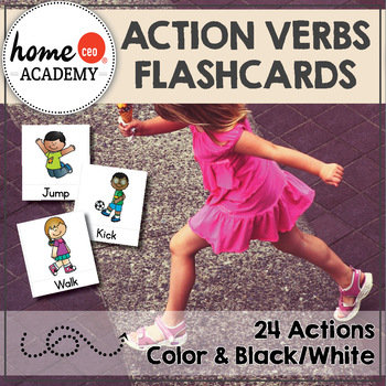 Preview of Action Verbs Flashcards