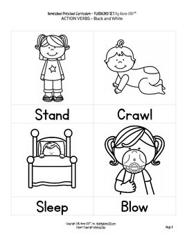 maction verbs coloring page preschool coloring pages