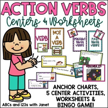 action verbs worksheets teaching resources teachers pay teachers