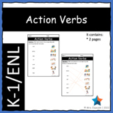 Action Verbs - Phonics/Matching Activity