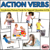 ACTION VERBS Flash Cards Speech Therapy ESL Vocabulary Spe