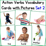 Action Verbs Vocabulary Picture Cards Speech Therapy ESL S