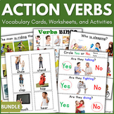 Action Verbs Worksheets Activities Picture Cards Special E