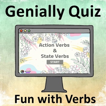 Preview of Action Verbs and State Verbs. Interactive quiz