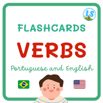 Preview of Action Verbs in Portuguese and English FLASHCARDS Verbos em Português e Inglês