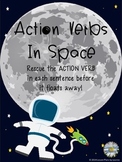 Action Verbs in Space - scavenger hunt