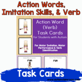 Action Words, Imitation Skills, & Verb Task Cards for Stud