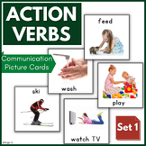 Action Verbs Communication Cards for Special Education Aut