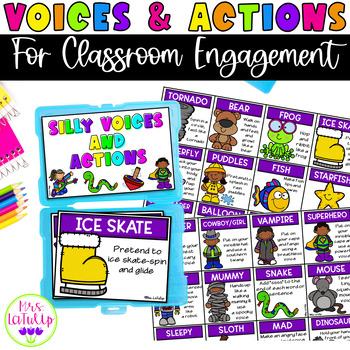 Preview of Action and Voice Cards for Classroom Engagement
