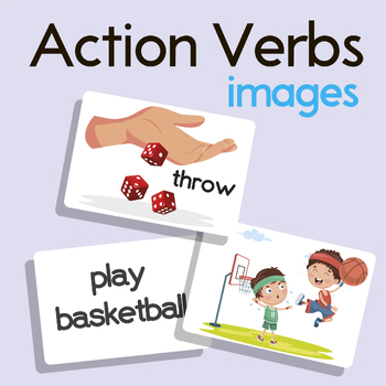 Preview of Action Verbs/Flash Cards/Picture Cards/ESL Vocabulary Flashcards