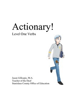 Preview of Actionary! Level One Verbs