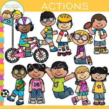 Preview of Kids Actions Clip Art