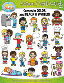 Actions / Verbs Word Clipart {Zip-A-Dee-Doo-Dah Designs}