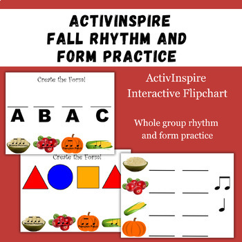 Preview of ActivInspire Fall Form and Rhythm Flipchart