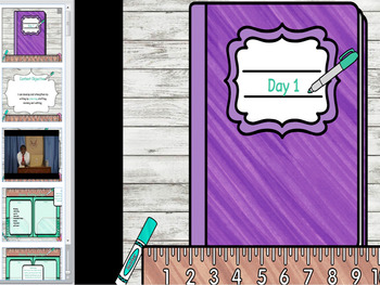 Preview of ActivInspire:  Interview Writing Daily Lesson Plan Flipchart (Editable)