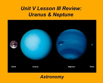 Preview of ActivInspire Unit V Lesson III  "Uranus & Neptune" Review