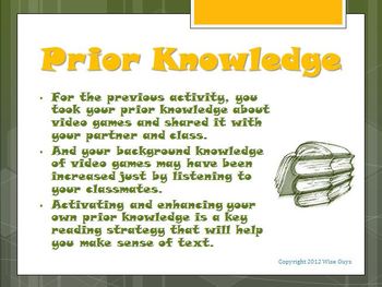 Activating Prior Knowledge by Wise Guys | TPT