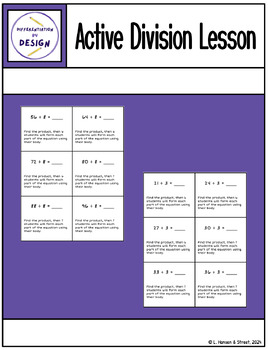 Preview of Active Division Lesson